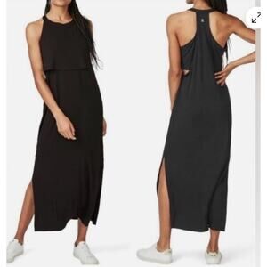 Sweaty Betty Holistic sleeveless charcoal maxi dress size small